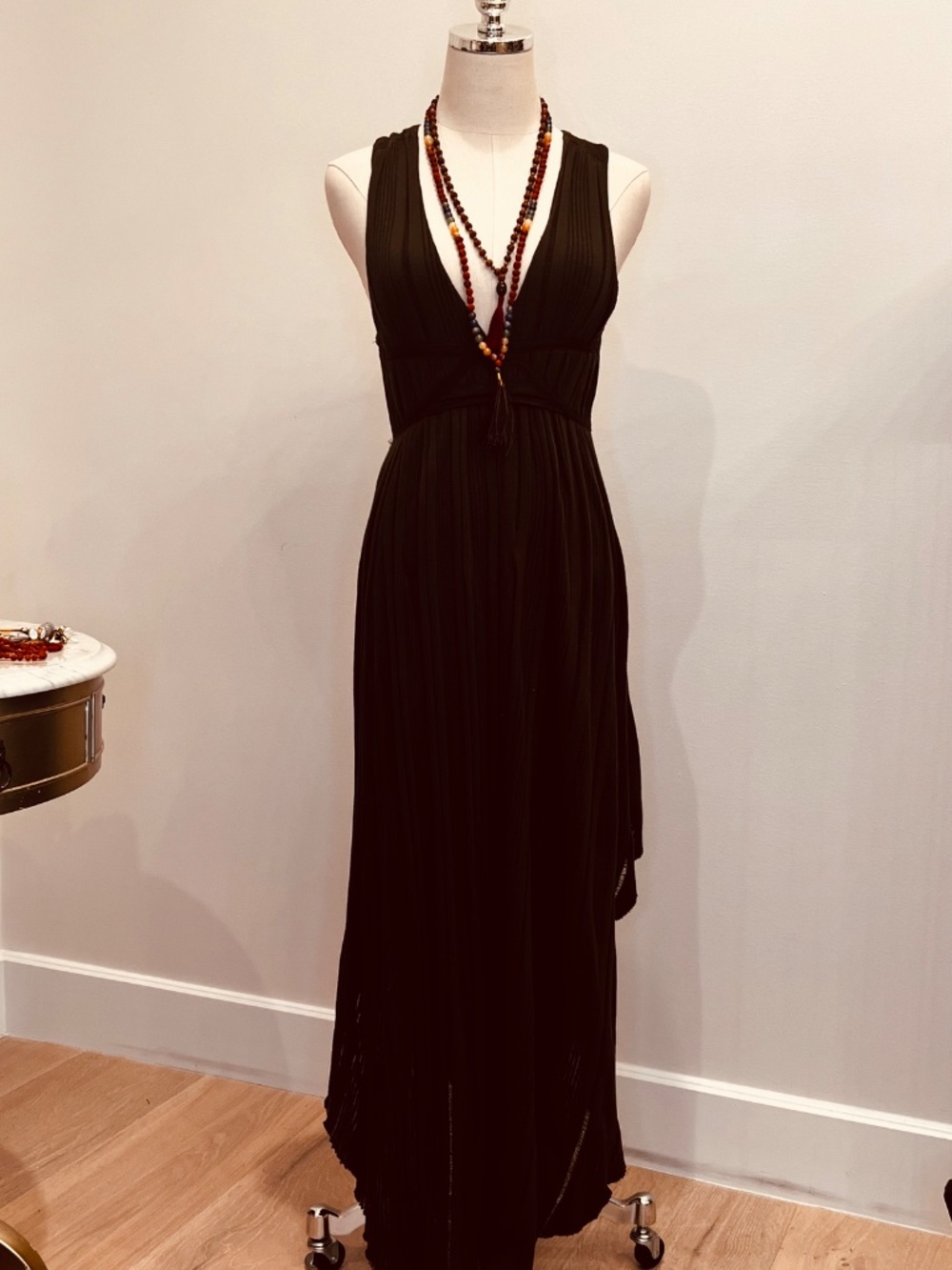 Chic Bohemian V-Neck Free People “New Romantics” Maxi Dress